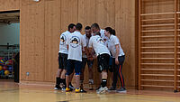 Teambesprechung vor dem Spiel