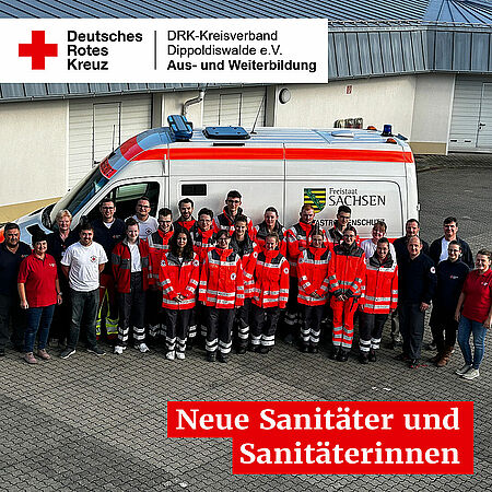Neue Sanitäter und Sanitäterinnen